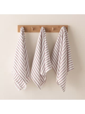 GAMUSI 3-delige set: theedoeken "Salina" taupe