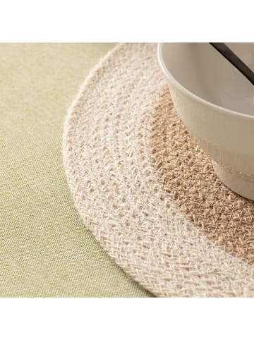 GAMUSI 2-delige set: placemats "Lumira" beige/crème