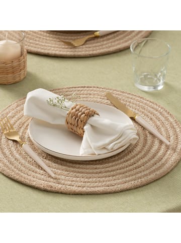 GAMUSI 2-delige set: placemats "Rayana" beige