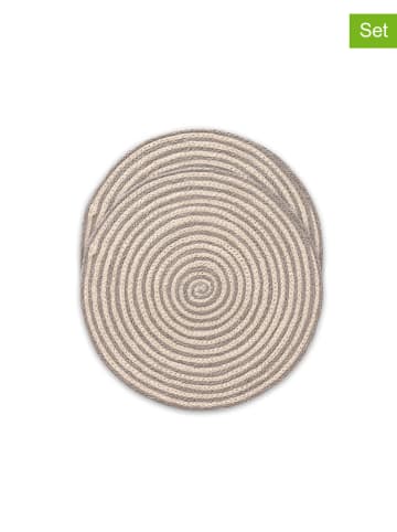 GAMUSI Podkładki stołowe (2 szt.) "Rayana" w kolorze szarym