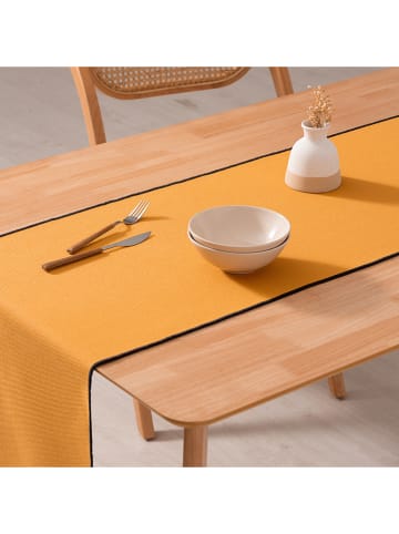 GAMUSI Tischläufer "Plain" in Gelb