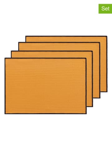 GAMUSI 4-delige set: placemats "Sabler" geel
