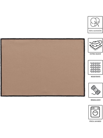 GAMUSI 4-delige set: placemats "Sabler" taupe