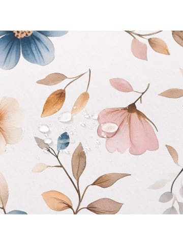 GAMUSI Tafellaken "Marisela" blauw/lichtroze