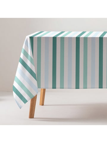 GAMUSI Tischdecke "Orisa" in Grün/ Hellblau