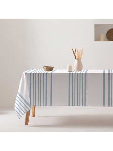 GAMUSI Tafellaken "Calia" blauw/wit