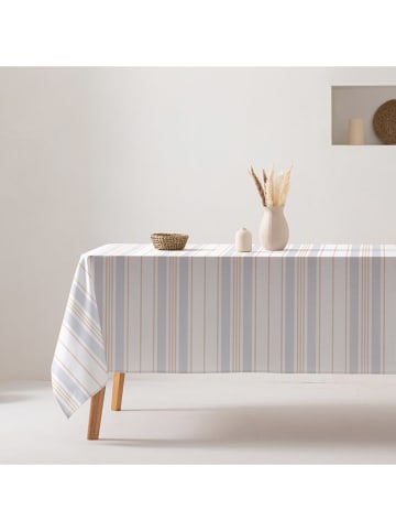 GAMUSI Tischdecke "Nisi" in Hellblau/ Beige