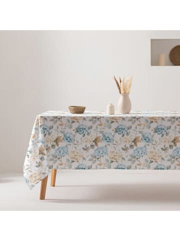 GAMUSI Tischdecke "Lazur" in Blau/ Creme