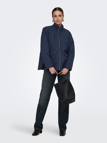JDY Doorgestikte jas "Raya" donkerblauw