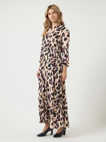 YAS Kleid in Sand/ Schwarz