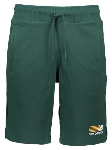 New Balance Szorty dresowe "Sport Core" w kolorze zielonym