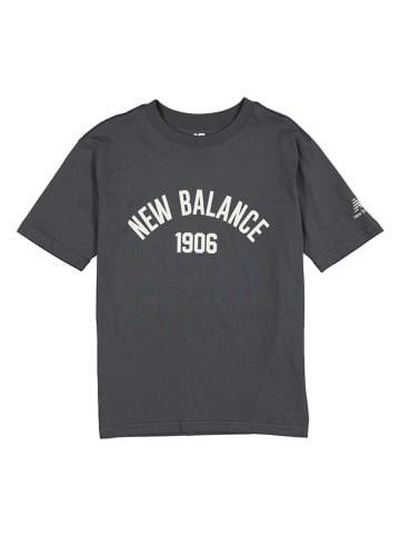 New Balance Koszulka "Essentials Varsity" w kolorze antracytowym