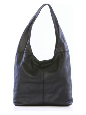 Lucca Baldi Skórzana torebka "Barga" w kolorze czarnym - 33 x 32 x 16 cm