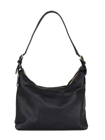 Lucca Baldi Skórzana torebka "Dollaro" w kolorze czarnym - 32 x 20 x 13 cm