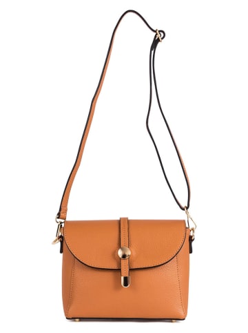 Pia Sassi Skórzana torebka "La Marmora" w kolorze jasnobrązowym - 25 x 19 x 8 cm