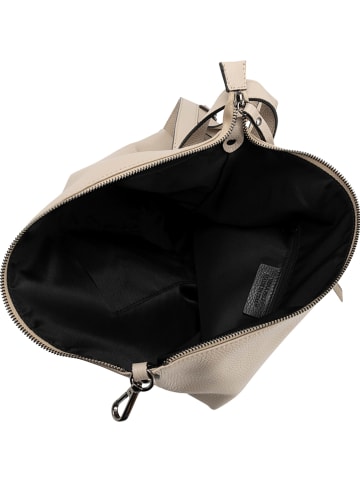 Anna Morellini Leder-Rucksack "Aureliana" in Beige - (B)42 x (H)55 x (T)16 cm