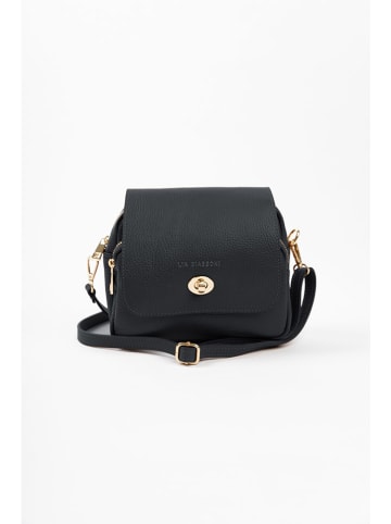 Lia Biassoni Leder-Umhängetasche in Schwarz - (B)23 x (H)20 x (T)9 cm