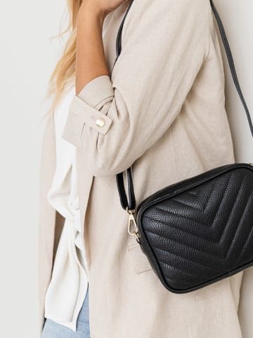 Lia Biassoni Leren schoudertas zwart - (B)22 x (H)16 x (D)7 cm