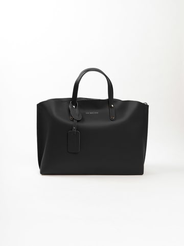 Lia Biassoni Leren shopper "Pedogna" zwart - (B)46 x (H)32 x (D)12 cm