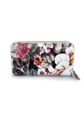 Mila Blu Leder-Geldbörse "Rovere" in Bunt - (B)20 x (H)11 x (T)2 cm