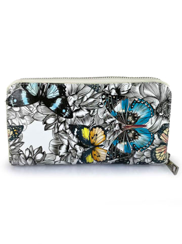 Mila Blu Leren portemonnee "Rovere" meerkleurig - (B)20 x (H)11 x (D)2 cm