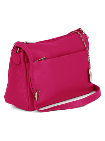 Anna Morellini Leren schoudertas "Orlanda" roze - (B)29 x (H)23 x (D)12 cm
