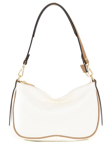 Anna Morellini Leren schoudertas "Pupetta" crème - (B)30 x (H)20 x (D)12 cm
