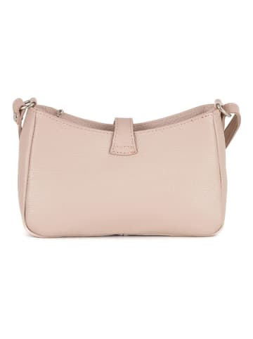 Mia Tomazzi Skórzana torebka "Cuneo" w kolorze jasnoróżowym - 23 x 13 x 7 cm