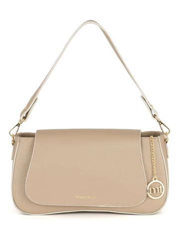 Mia Tomazzi Leder-Henkeltasche "Zambaldi" in Beige - (B)31 x (H)17 x (T)10 cm
