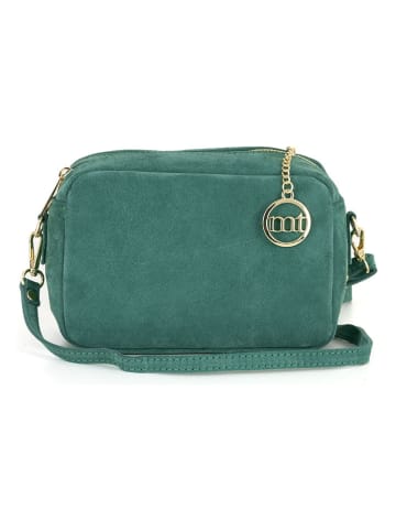 Mia Tomazzi Skórzana torebka w kolorze zielonym - 23 x 16 x 11 cm
