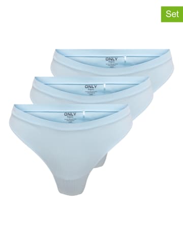 ONLY Stringi (3 pary) w kolorze błękitnym