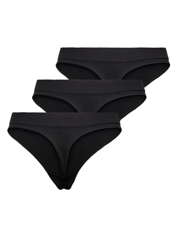 ONLY 3-delige set: strings zwart