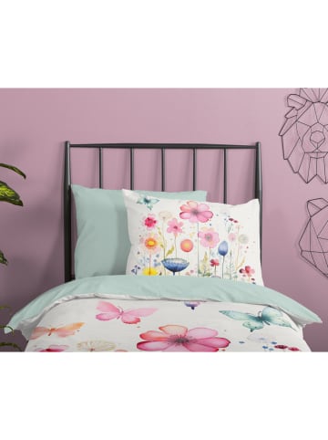 Pure Microvezel beddengoedset wit/groen