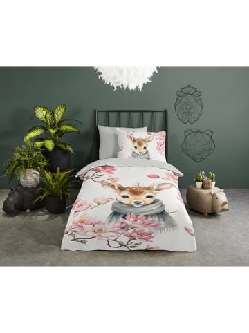 Good Morning Bettwäsche-Set ''Leone'' in Grau/ Bunt