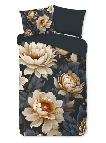 Pure Microvezel beddengoedset "Iron" antraciet/crème