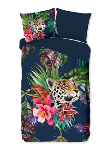 Pure Microvezel beddengoedset "Wild" donkerblauw