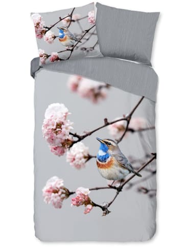 Pure Komplet pościeli "Yule" w kolorze szarym z mikrofibry