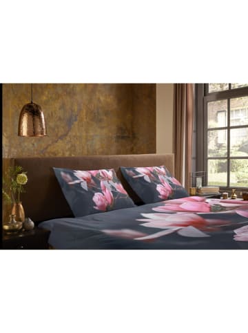 Pure Microvezel beddengoedset "Macy" antraciet/lichtroze