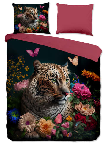 Pure Microvezel beddengoedset zwart/roze