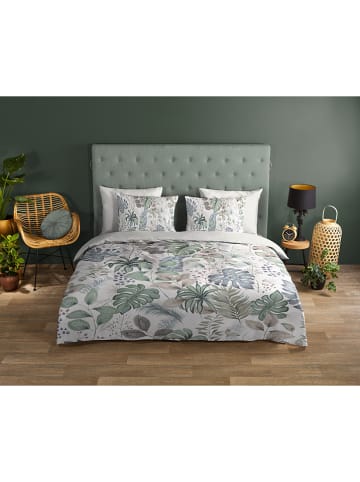 Good Morning Bettwäsche-Set "Abel" in Weiß/ Grün