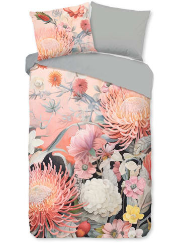 Good Morning Komplet pościeli "Delphine" w kolorze szaro-jasnoróżowym