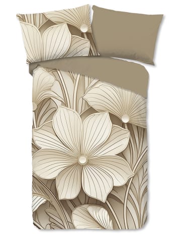 Good Morning Bettwäsche-Set "Artdeco" in Beige/ Hellbraun