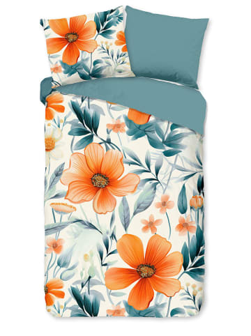 Good Morning Bettwäsche-Set ''Spirit'' in Blau/ Weiß