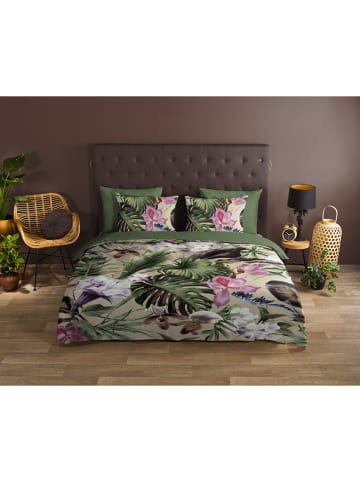 Good Morning Bettwäsche-Set "Irze" in Khaki/ Rosa