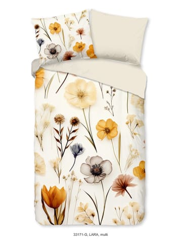 Good Morning Bettwäsche-Set in Creme/ Orange