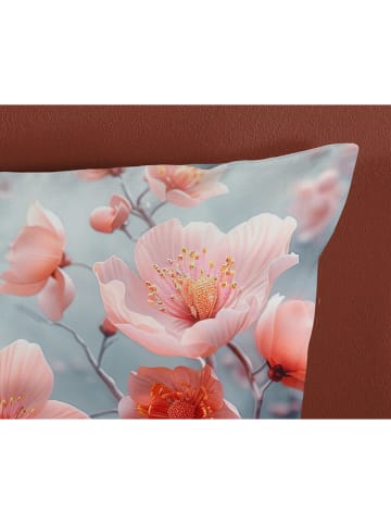 Good Morning Komplet pościeli "Satre" w kolorze niebieskoszaro-czerwonym