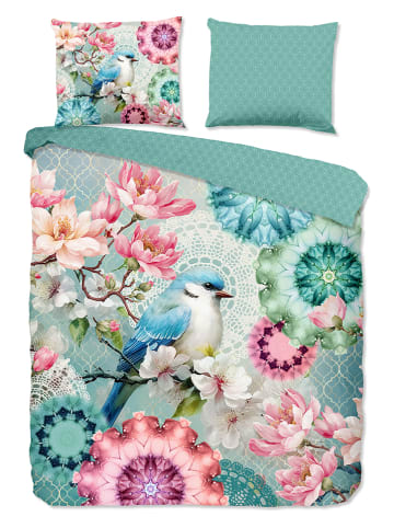 Hip Satin-Bettwäsche-Set "Eldisa" in Mint/ Rosa