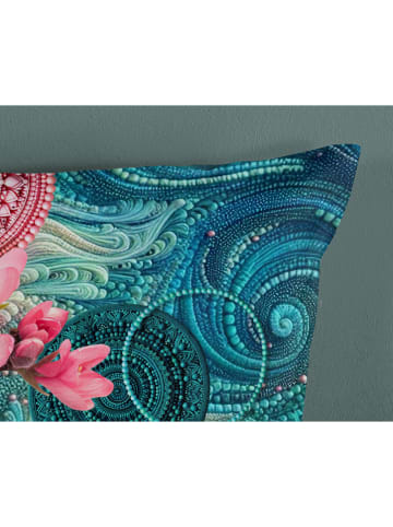 Hip Satin-Bettwäsche-Set "Zarha" in Petrol/ Rosa