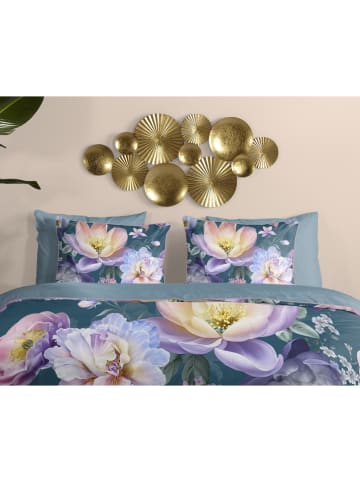 Descanso Satijnen beddengoedset "Mirery" blauw