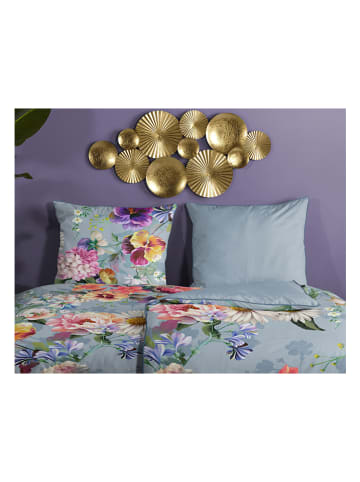 Descanso Satijnen beddengoedset "Novara" grijs/meerkleurig